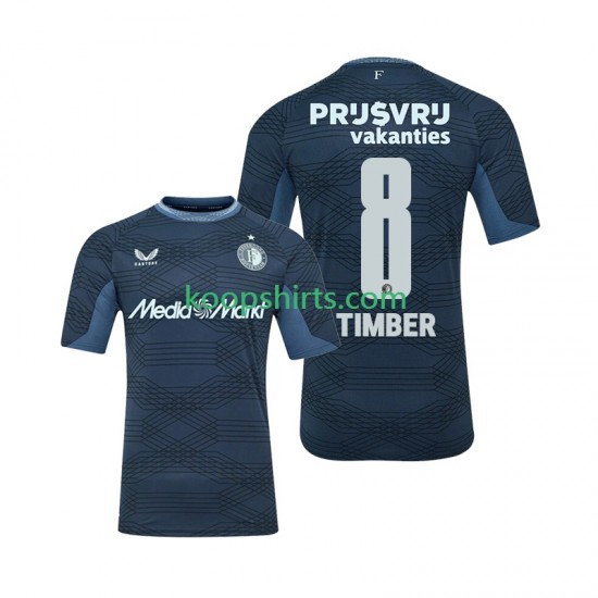 Feyenoord Rotterdam Uit Tenue Heren Voetbalshirts Quinten Timber 8 2025-2026 Korte Mouwen Feyenoord Rotterdam Uit Tenue Heren Voetbalshirts Quinten Timber 8 2025-2026 Korte Mouwen