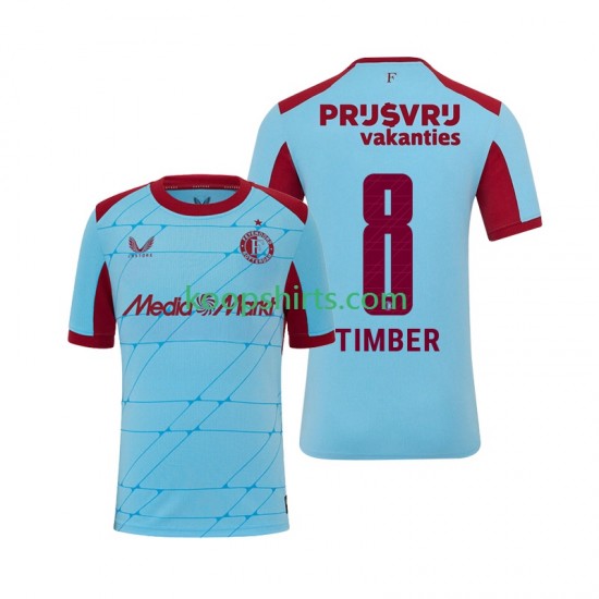 Feyenoord Rotterdam Derde Tenue Heren Voetbalshirts Quinten Timber 8 2025-2026 Korte Mouwen Feyenoord Rotterdam Derde Tenue Heren Voetbalshirts Quinten Timber 8 2025-2026 Korte Mouwen