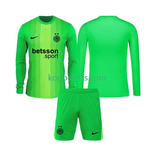 Inter Milan Doelman Derde Tenue Kinder Voetbalshirts 2025-2026 Lange Mouwen Inter Milan Doelman Derde Tenue Kinder Voetbalshirts 2025-2026 Lange Mouwen
