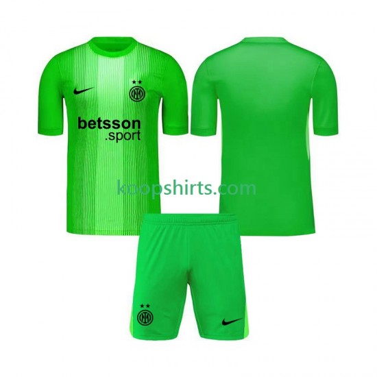 Inter Milan Doelman Derde Tenue Kinder Voetbalshirts 2025-2026 Korte Mouwen Inter Milan Doelman Derde Tenue Kinder Voetbalshirts 2025-2026 Korte Mouwen