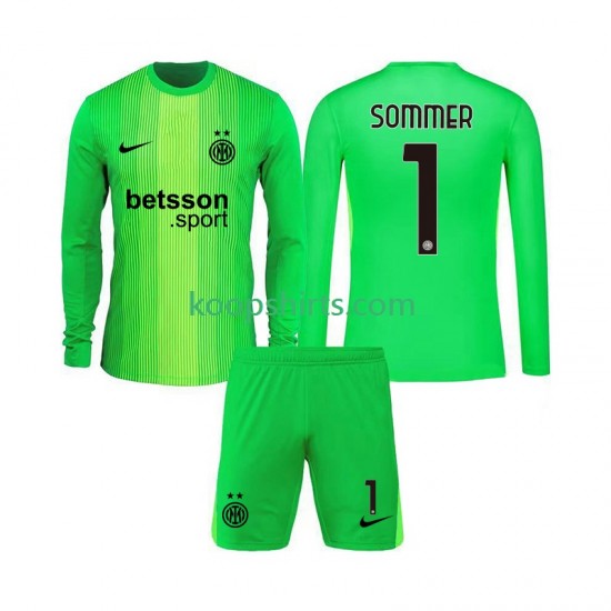 Inter Milan Doelman Derde Tenue Kinder Voetbalshirts Yann Sommer 1 2025-2026 Lange Mouwen Inter Milan Doelman Derde Tenue Kinder Voetbalshirts Yann Sommer 1 2025-2026 Lange Mouwen