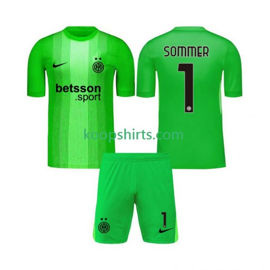 Inter Milan Doelman Derde Tenue Kinder Voetbalshirts Yann Sommer 1 2025-2026 Korte Mouwen Inter Milan Doelman Derde Tenue Kinder Voetbalshirts Yann Sommer 1 2025-2026 Korte Mouwen