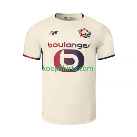 LOSC Lille Uit Tenue Heren Voetbalshirts 2025-2026 Korte Mouwen LOSC Lille Uit Tenue Heren Voetbalshirts 2025-2026 Korte Mouwen
