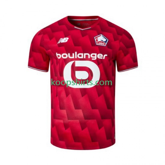 LOSC Lille Thuis Tenue Heren Voetbalshirts 2025-2026 Korte Mouwen LOSC Lille Thuis Tenue Heren Voetbalshirts 2025-2026 Korte Mouwen