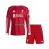 Liverpool Thuis Tenue Kinder Voetbalshirts 2025-2026 Lange Mouwen