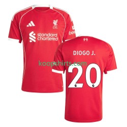 Liverpool Thuis Tenue Heren Voetbalshirts Diogo Jota 20 2025-2026 Korte Mouwen
