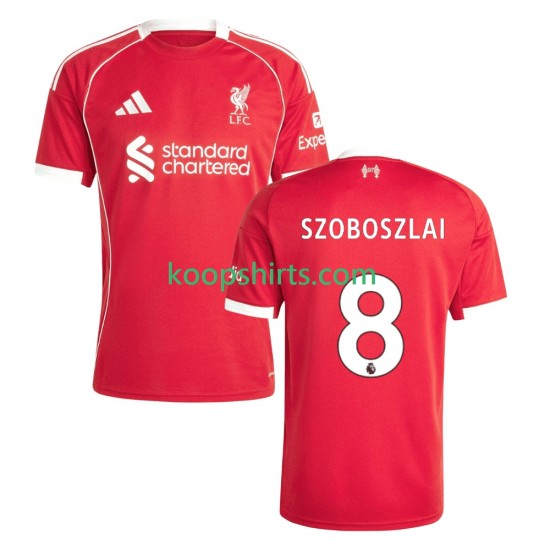 Liverpool Thuis Tenue Heren Voetbalshirts Dominik Szoboszlai 8 2025-2026 Korte Mouwen Liverpool Thuis Tenue Heren Voetbalshirts Dominik Szoboszlai 8 2025-2026 Korte Mouwen