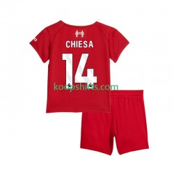 Liverpool Thuis Tenue Kinder Voetbalshirts Federico Chiesa 14 2025-2026 Korte Mouwen