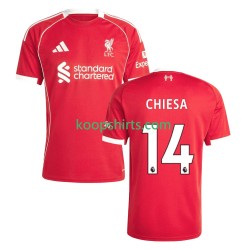 Liverpool Thuis Tenue Heren Voetbalshirts Federico Chiesa 14 2025-2026 Korte Mouwen