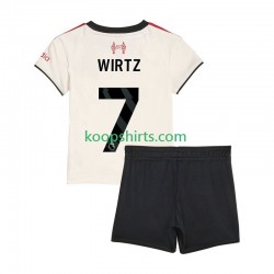 Liverpool Uit Tenue Kinder Voetbalshirts Florian Wirtz 7 2025-2026 Korte Mouwen