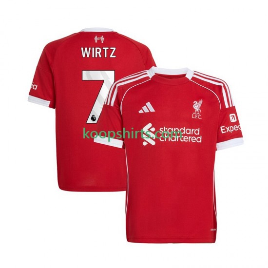 Liverpool Thuis Tenue Heren Voetbalshirts Florian Wirtz 7 2025-2026 Korte Mouwen Liverpool Thuis Tenue Heren Voetbalshirts Florian Wirtz 7 2025-2026 Korte Mouwen