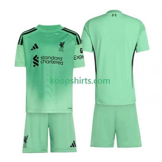 Liverpool Doelman Uit Tenue Kinder Voetbalshirts 2025-2026 Korte Mouwen Liverpool Doelman Uit Tenue Kinder Voetbalshirts 2025-2026 Korte Mouwen