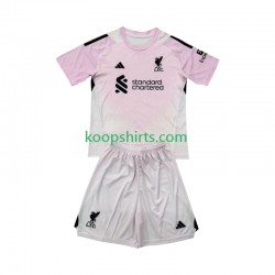 Liverpool Doelman Derde Tenue Kinder Voetbalshirts 2025-2026 Korte Mouwen