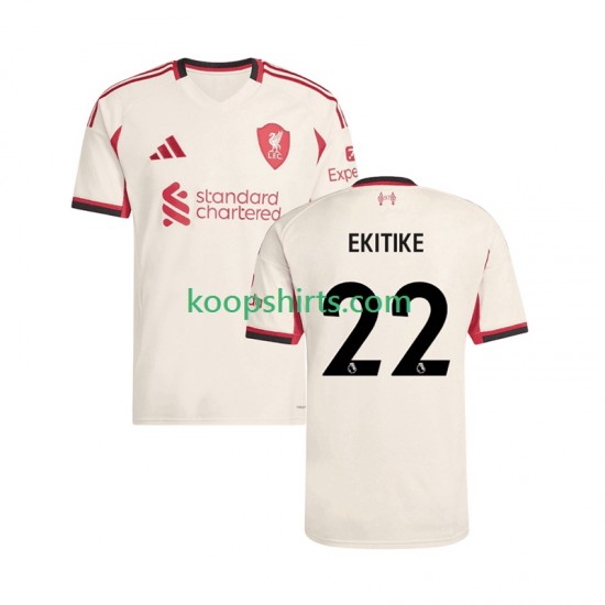 Liverpool Uit Tenue Heren Voetbalshirts Hugo Ekitike 22 2025-2026 Korte Mouwen Liverpool Uit Tenue Heren Voetbalshirts Hugo Ekitike 22 2025-2026 Korte Mouwen