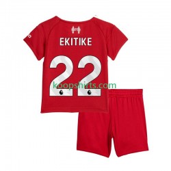 Liverpool Thuis Tenue Kinder Voetbalshirts Hugo Ekitike 22 2025-2026 Korte Mouwen