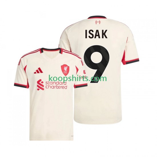 Liverpool Uit Tenue Heren Voetbalshirts ISAK 9 2025-2026 Korte Mouwen Liverpool Uit Tenue Heren Voetbalshirts ISAK 9 2025-2026 Korte Mouwen