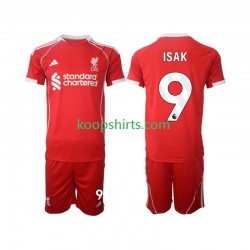 Liverpool Thuis Tenue Kinder Voetbalshirts ISAK 9 2025-2026 Korte Mouwen
