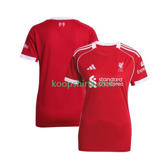 Liverpool Thuis Tenue Dames Voetbalshirts 2025-2026 Korte Mouwen Liverpool Thuis Tenue Dames Voetbalshirts 2025-2026 Korte Mouwen
