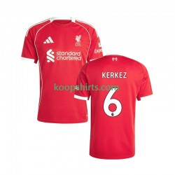 Liverpool Thuis Tenue Heren Voetbalshirts Milos Kerkez 6 2025-2026 Korte Mouwen