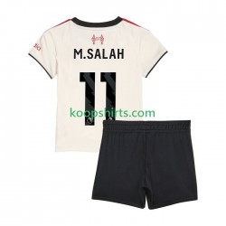 Liverpool Uit Tenue Kinder Voetbalshirts Mohamed Salah 11 2025-2026 Korte Mouwen