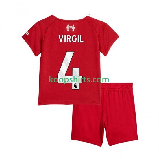 Liverpool Thuis Tenue Kinder Voetbalshirts Virgil van Dijk 4 2025-2026 Korte Mouwen Liverpool Thuis Tenue Kinder Voetbalshirts Virgil van Dijk 4 2025-2026 Korte Mouwen