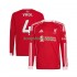 Liverpool Thuis Tenue Heren Voetbalshirts Virgil van Dijk 4 2025-2026 Lange Mouwen