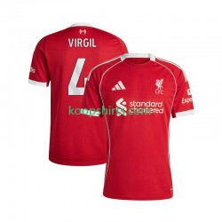 Liverpool Thuis Tenue Heren Voetbalshirts Virgil van Dijk 4 2025-2026 Korte Mouwen