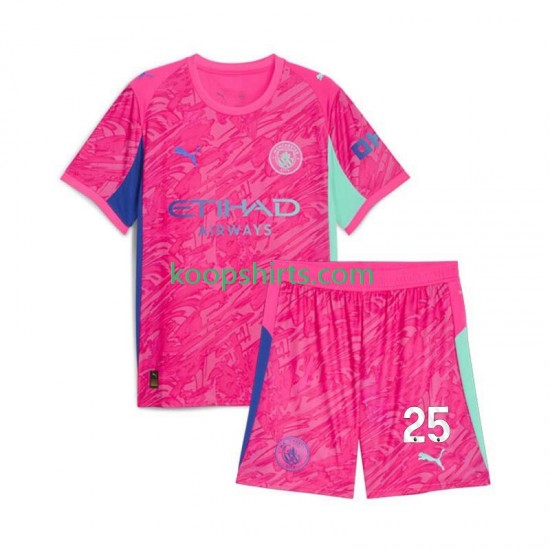 Manchester City Doelman Uit Tenue Kinder Voetbalshirts Gianluigi Donnarumma 25 2025-2026 Korte Mouwen