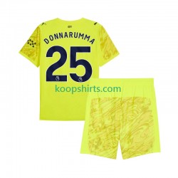Manchester City Doelman Derde Tenue Kinder Voetbalshirts Gianluigi Donnarumma 25 2025-2026 Korte Mouwen