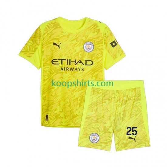 Manchester City Doelman Derde Tenue Kinder Voetbalshirts Gianluigi Donnarumma 25 2025-2026 Korte Mouwen