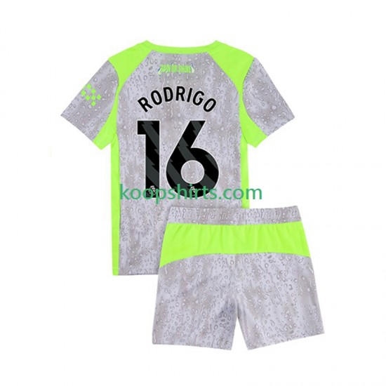 Manchester City Derde Tenue Kinder Voetbalshirts Rodrigo Hernandez 16 2025-2026 Korte Mouwen Manchester City Derde Tenue Kinder Voetbalshirts Rodrigo Hernandez 16 2025-2026 Korte Mouwen