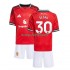 Manchester United Thuis Tenue Kinder Voetbalshirts Benjamin Sesko 30 2025-2026 Korte Mouwen