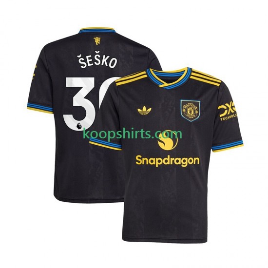 Manchester United Derde Tenue Heren Voetbalshirts Benjamin Sesko 30 2025-2026 Korte Mouwen Manchester United Derde Tenue Heren Voetbalshirts Benjamin Sesko 30 2025-2026 Korte Mouwen