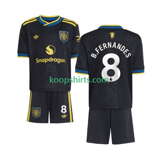 Manchester United Derde Tenue Kinder Voetbalshirts Bruno Fernandes 8 2025-2026 Korte Mouwen Manchester United Derde Tenue Kinder Voetbalshirts Bruno Fernandes 8 2025-2026 Korte Mouwen