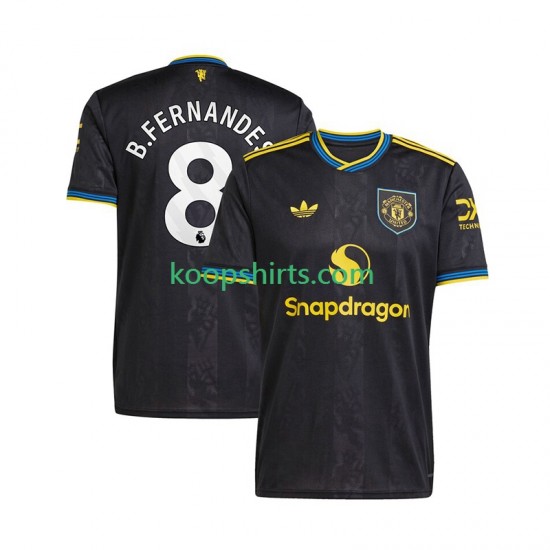 Manchester United Derde Tenue Heren Voetbalshirts Bruno Fernandes 8 2025-2026 Korte Mouwen Manchester United Derde Tenue Heren Voetbalshirts Bruno Fernandes 8 2025-2026 Korte Mouwen