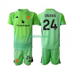 Manchester United Doelman Vierde Tenue Kinder Voetbalshirts Andre Onana 24 2025-2026 Korte Mouwen