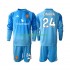 Manchester United Doelman Thuis Tenue Kinder Voetbalshirts Andre Onana 24 2025-2026 Lange Mouwen