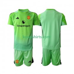 Manchester United Doelman Vierde Tenue Kinder Voetbalshirts 2025-2026 Korte Mouwen