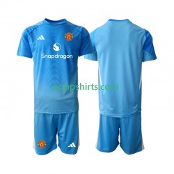 Manchester United Doelman Thuis Tenue Kinder Voetbalshirts 2025-2026 Korte Mouwen