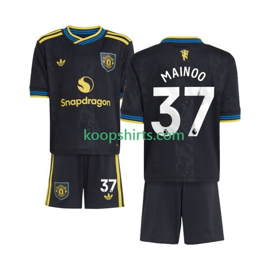 Manchester United Derde Tenue Kinder Voetbalshirts Kobbie Mainoo 37 2025-2026 Korte Mouwen Manchester United Derde Tenue Kinder Voetbalshirts Kobbie Mainoo 37 2025-2026 Korte Mouwen