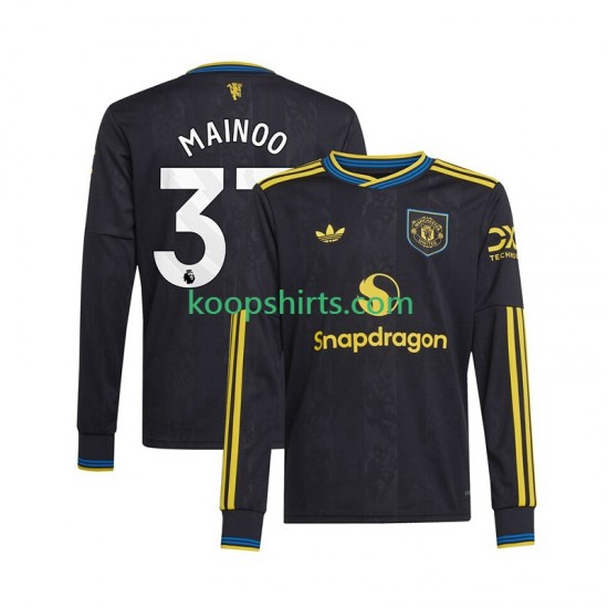 Manchester United Derde Tenue Heren Voetbalshirts Kobbie Mainoo 37 2025-2026 Lange Mouwen Manchester United Derde Tenue Heren Voetbalshirts Kobbie Mainoo 37 2025-2026 Lange Mouwen
