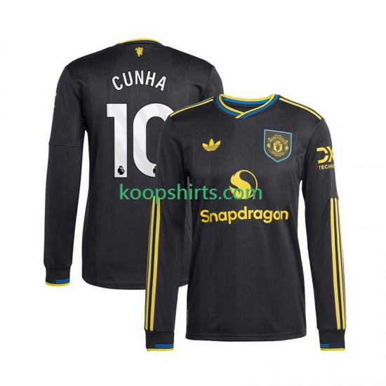 Manchester United Derde Tenue Heren Voetbalshirts Matheus Cunha 10 2025-2026 Lange Mouwen Manchester United Derde Tenue Heren Voetbalshirts Matheus Cunha 10 2025-2026 Lange Mouwen