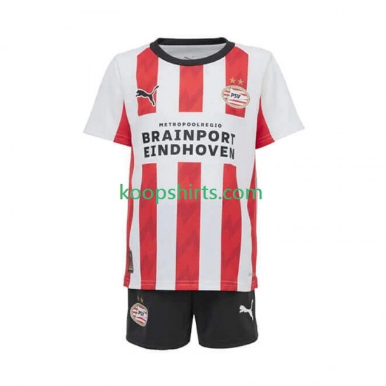 PSV Eindhoven Thuis Tenue Kinder Voetbalshirts 2025-2026 Korte Mouwen PSV Eindhoven Thuis Tenue Kinder Voetbalshirts 2025-2026 Korte Mouwen