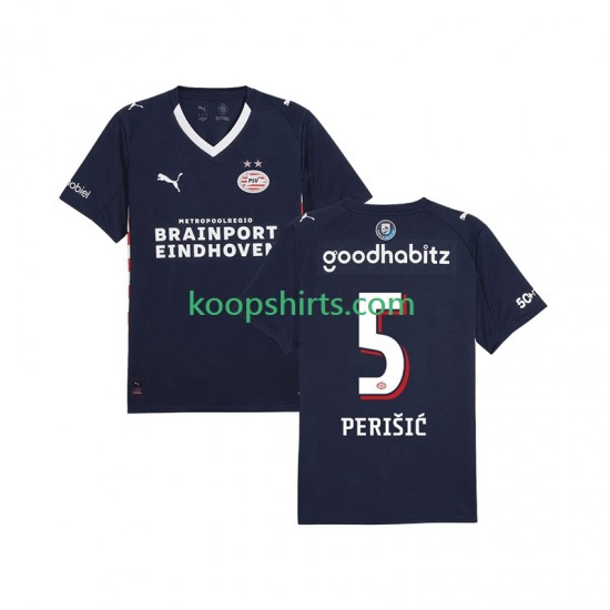 PSV Eindhoven Uit Tenue Heren Voetbalshirts Ivan Perisic 5 2025-2026 Korte Mouwen PSV Eindhoven Uit Tenue Heren Voetbalshirts Ivan Perisic 5 2025-2026 Korte Mouwen