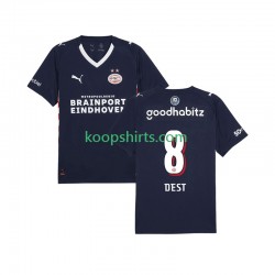 PSV Eindhoven Uit Tenue Heren Voetbalshirts Sergino Dest 8 2025-2026 Korte Mouwen