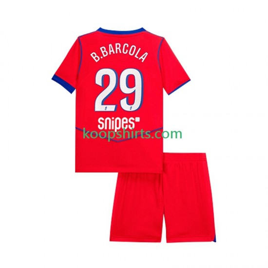 Paris Saint-Germain Derde Tenue Kinder Voetbalshirts Bradley Barcola 29 2025-2026 Korte Mouwen Paris Saint-Germain Derde Tenue Kinder Voetbalshirts Bradley Barcola 29 2025-2026 Korte Mouwen