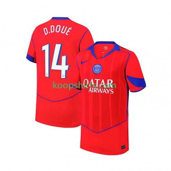 Paris Saint-Germain Derde Tenue Heren Voetbalshirts Desire Doue 14 2025-2026 Korte Mouwen Paris Saint-Germain Derde Tenue Heren Voetbalshirts Desire Doue 14 2025-2026 Korte Mouwen