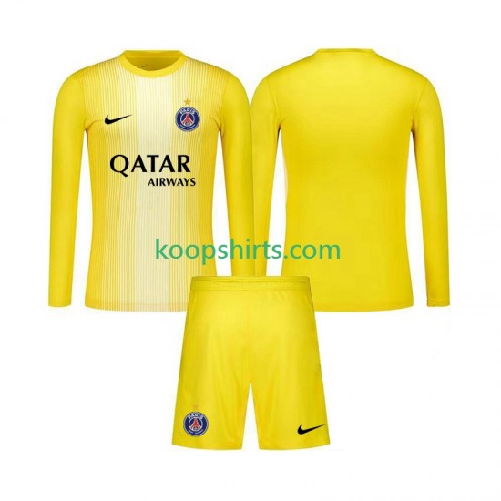 Paris Saint-Germain Doelman Derde Tenue Kinder Voetbalshirts 2025-2026 Lange Mouwen Paris Saint-Germain Doelman Derde Tenue Kinder Voetbalshirts 2025-2026 Lange Mouwen