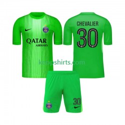 Paris Saint-Germain Doelman Uit Tenue Kinder Voetbalshirts Lucas Chevalier 30 2025-2026 Korte Mouwen