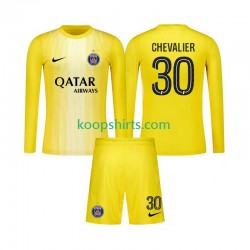 Paris Saint-Germain Doelman Derde Tenue Kinder Voetbalshirts Lucas Chevalier 30 2025-2026 Lange Mouwen